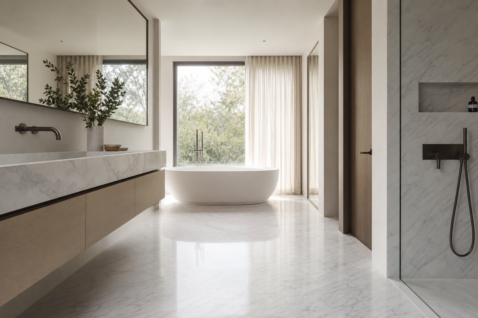 Bianco Carrara mermer